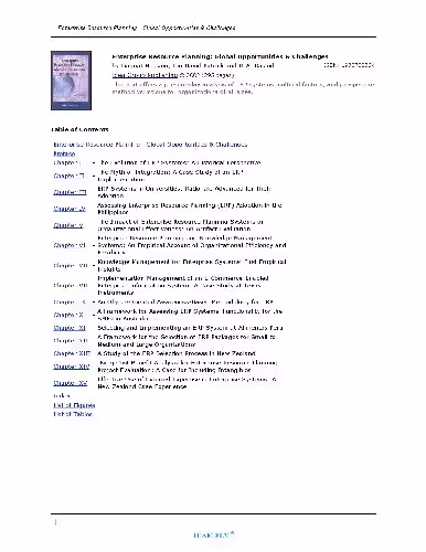 خرید و دانلود نسخه کامل کتاب Enterprise Resource Planning: Global Opportunities and Challenges