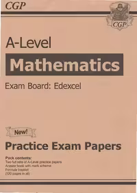 خرید و دانلود نسخه کامل کتاب CGP A-Level Mathematics Edexcel Practice Exam Papers