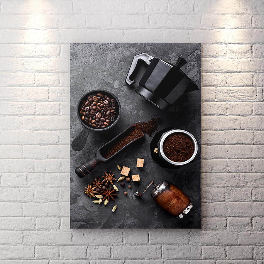 تابلو دکوراتیو طرح قهوه برای کافی شاپ BA-4187