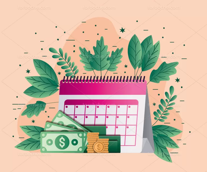 وکتور روز مالیات رنگی با کیفیت | گرافیک با طعم تربچه