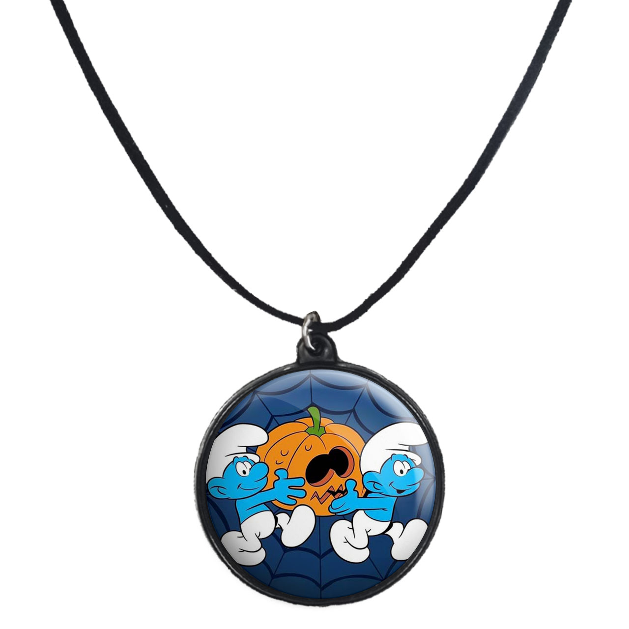 گردنبند پرمانه طرح اسمورف کد pmb.10559