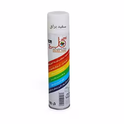 اسپری رنگ سفید براق گلریز کد 300 حجم 300 میلی لیتر