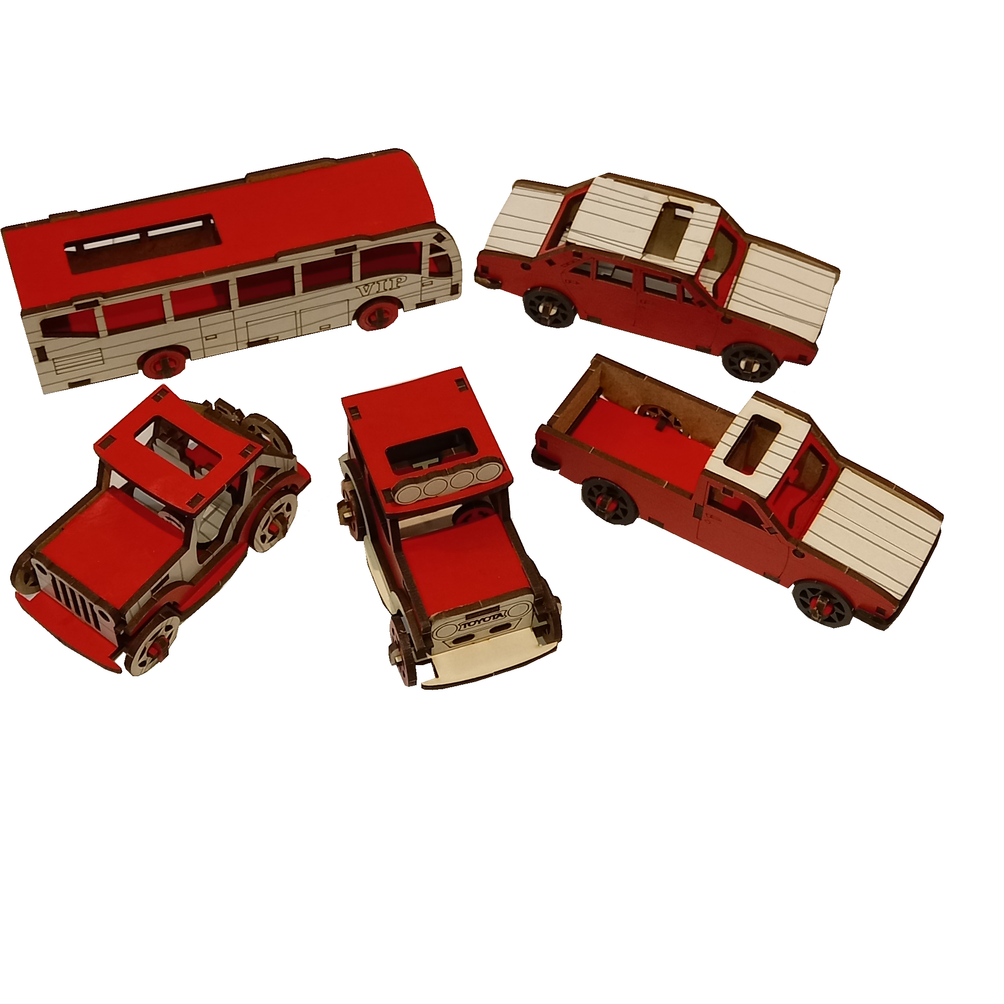 ماکت دکوری مدل ماشین ها کد005 مجموعه 5 عددی