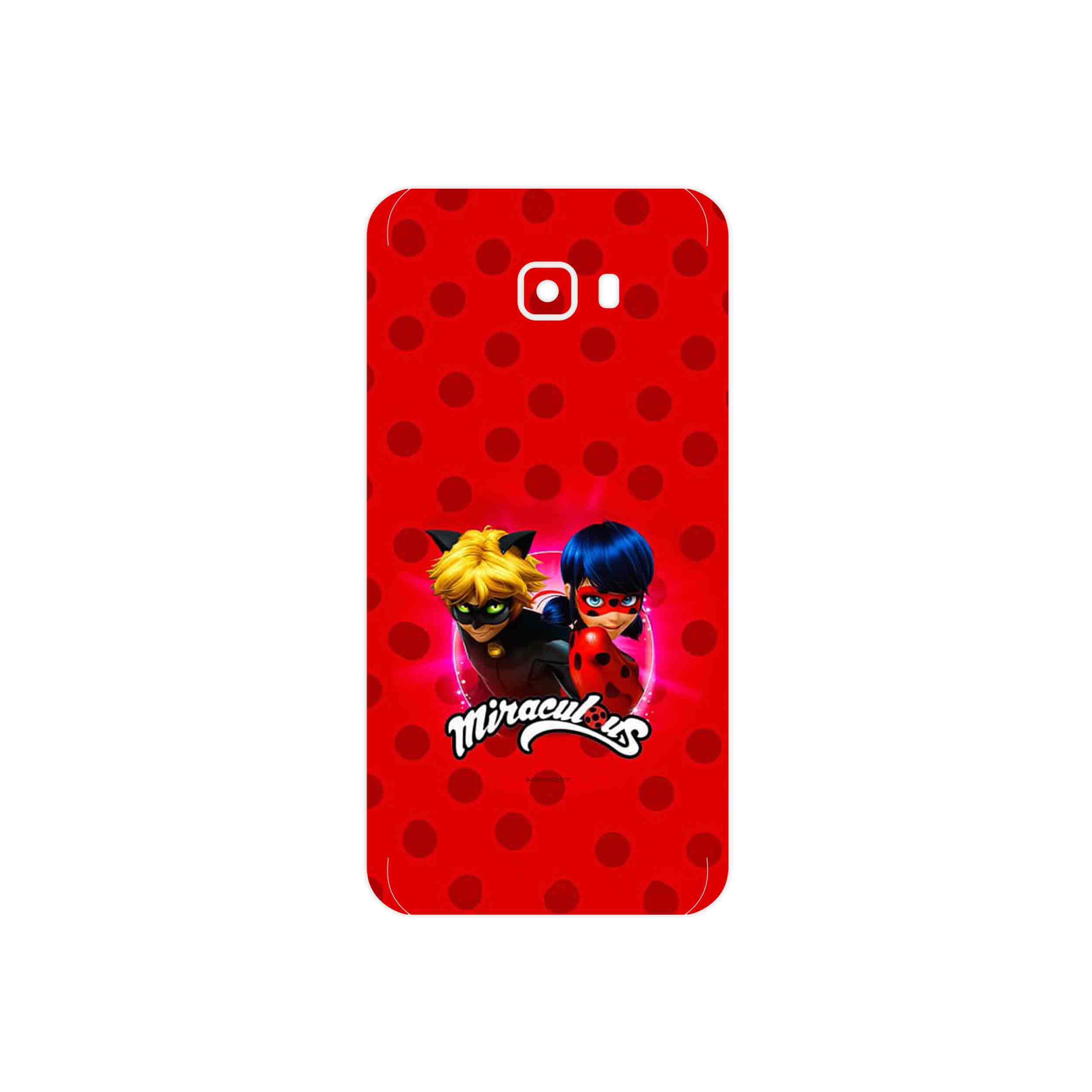 برچسب پوششی ماهوت مدل Ladybug and Cat Noir مناسب برای گوشی موبایل سامسونگ Galaxy C7 Pro