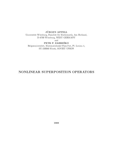 خرید و دانلود نسخه کامل کتاب nonlinear superposition operators