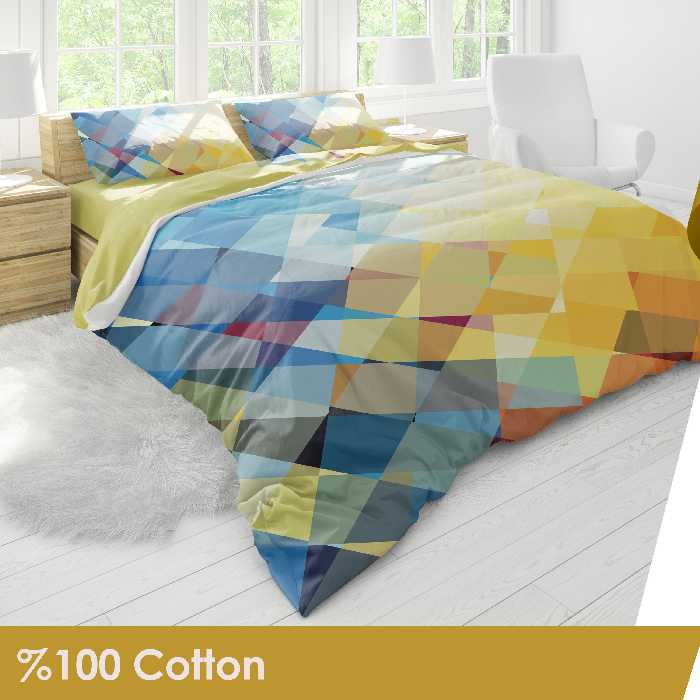 سرویس لحاف دونفره دیجیتال پنبه ای سارای کد3001