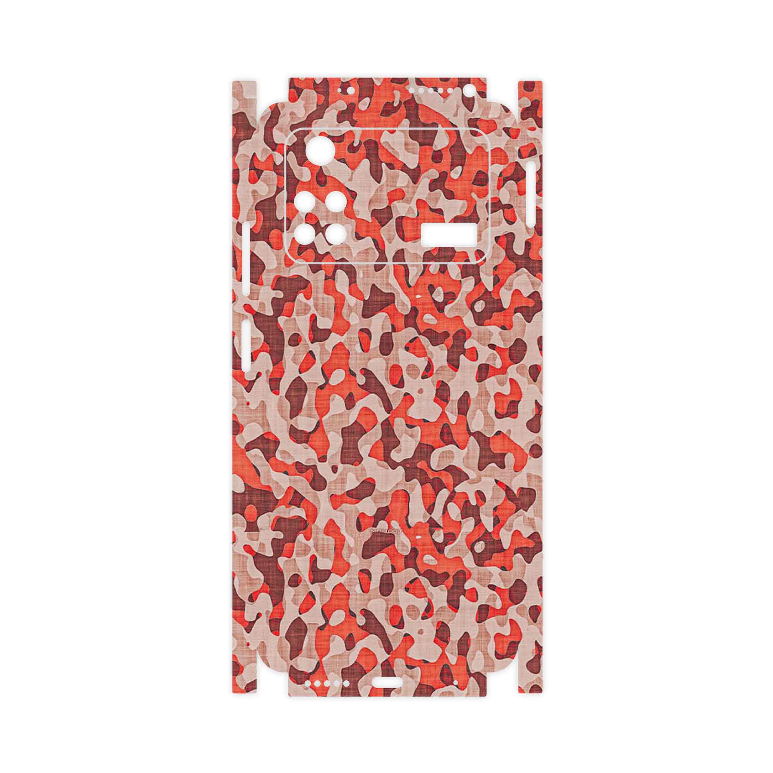 برچسب پوششی ماهوت مدل Red Infantry Army-FullSkin مناسب برای گوشی موبایل شیائومی Poco M4 Pro 4G