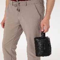 کیف مردانه مشکی پیرکاردین - فروشگاه لباس شهرمون