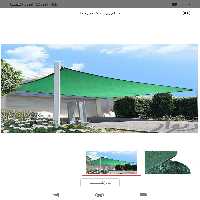 توری سایبان (شید) انتی یووی دار اکسیرساز شمال 80 درصد(نوار دوزی برزنتی و حلقه) 8×5