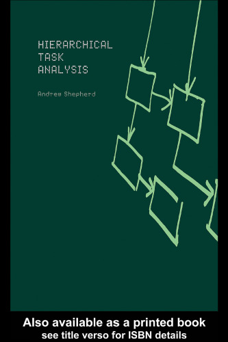 خرید و دانلود نسخه کامل کتاب Hierarchial Task Analysis