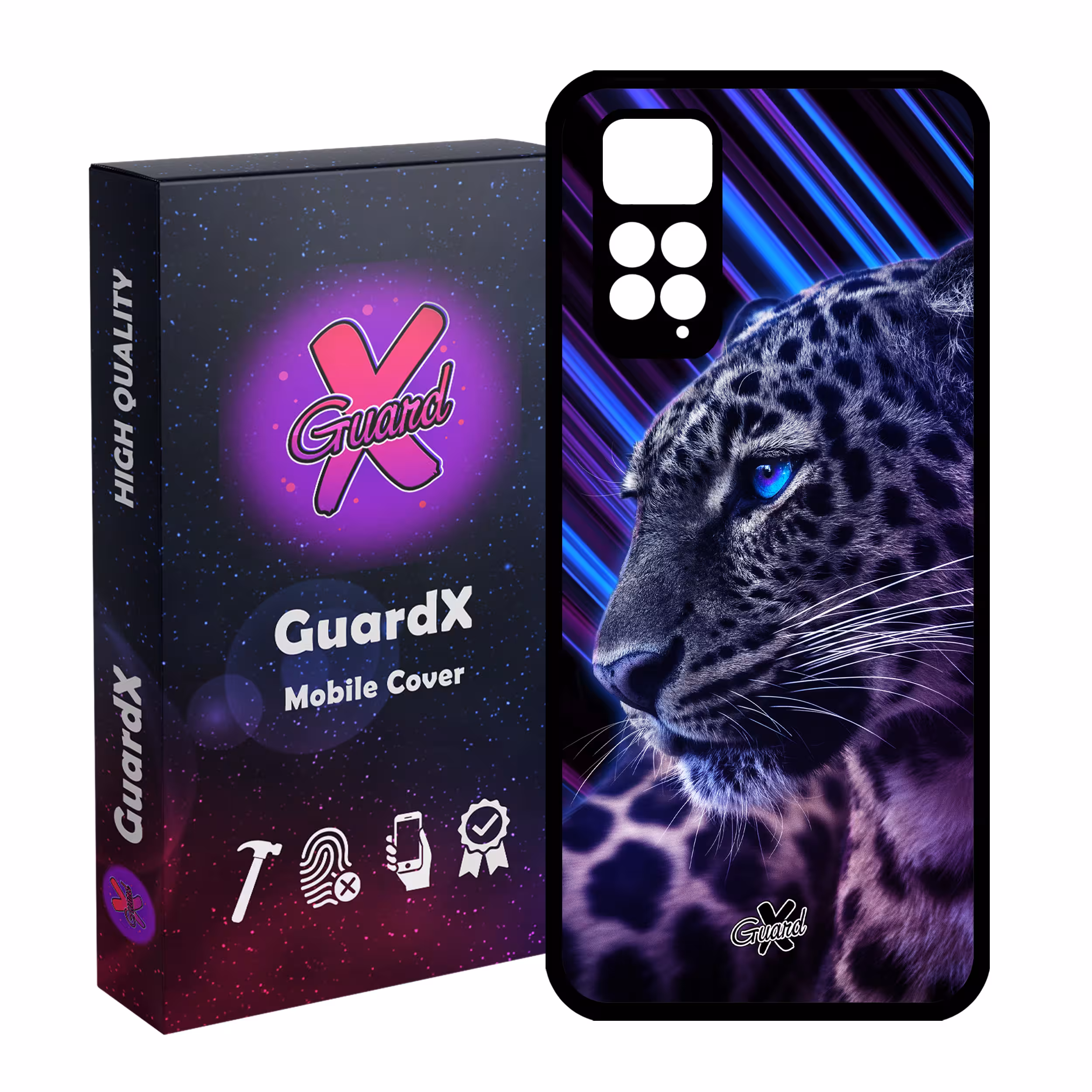 کاور گارد ایکس طرح Leopard مدل Glass10206 مناسب برای گوشی موبایل شیائومی Redmi Note 11S/ Note 11 4G