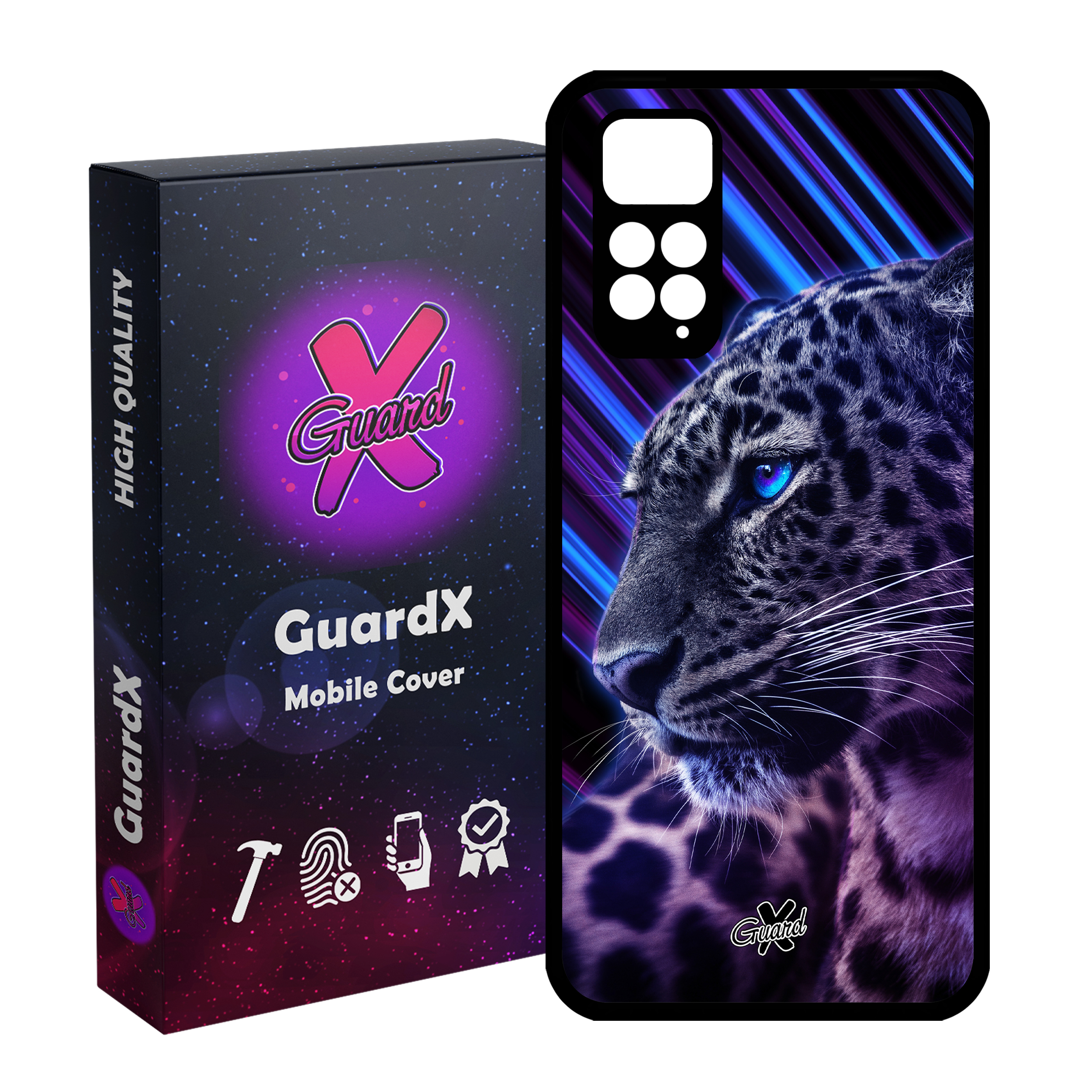 کاور گارد ایکس طرح Leopard مدل Glass10206 مناسب برای گوشی موبایل شیائومی Redmi Note 11S/ Note 11 4G