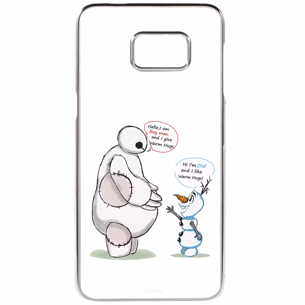 کاور طرح Olaf &amp; Baymax مناسب برای گوشی موبایل سامسونگ Galaxy S6 Edge