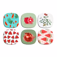 زیر لیوانی ترمه طراحان ایده مدل یلدا کد1 بسته شش عددی