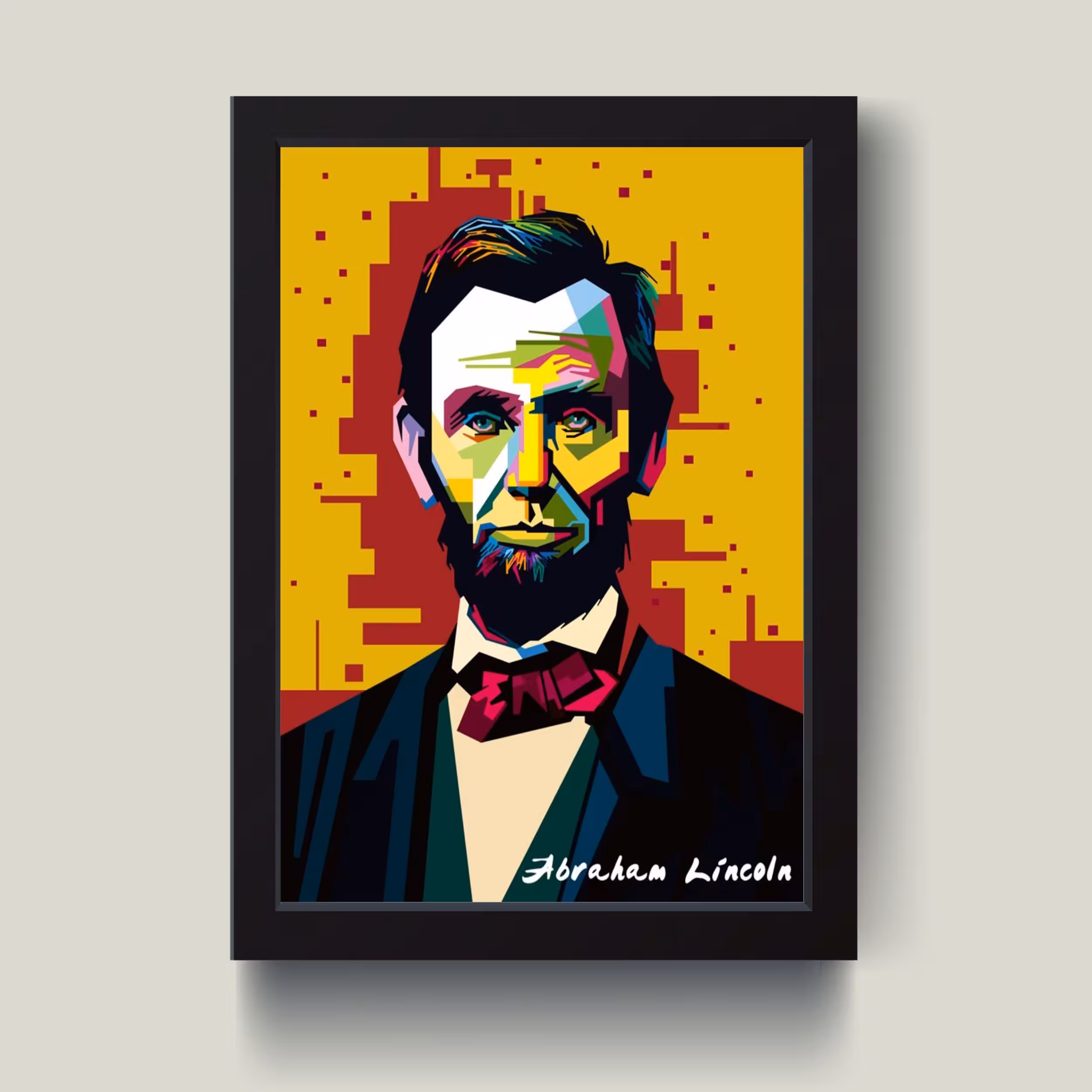 تابلو مدل آبراهام لینکلن Abraham Lincoln کد m2645-b