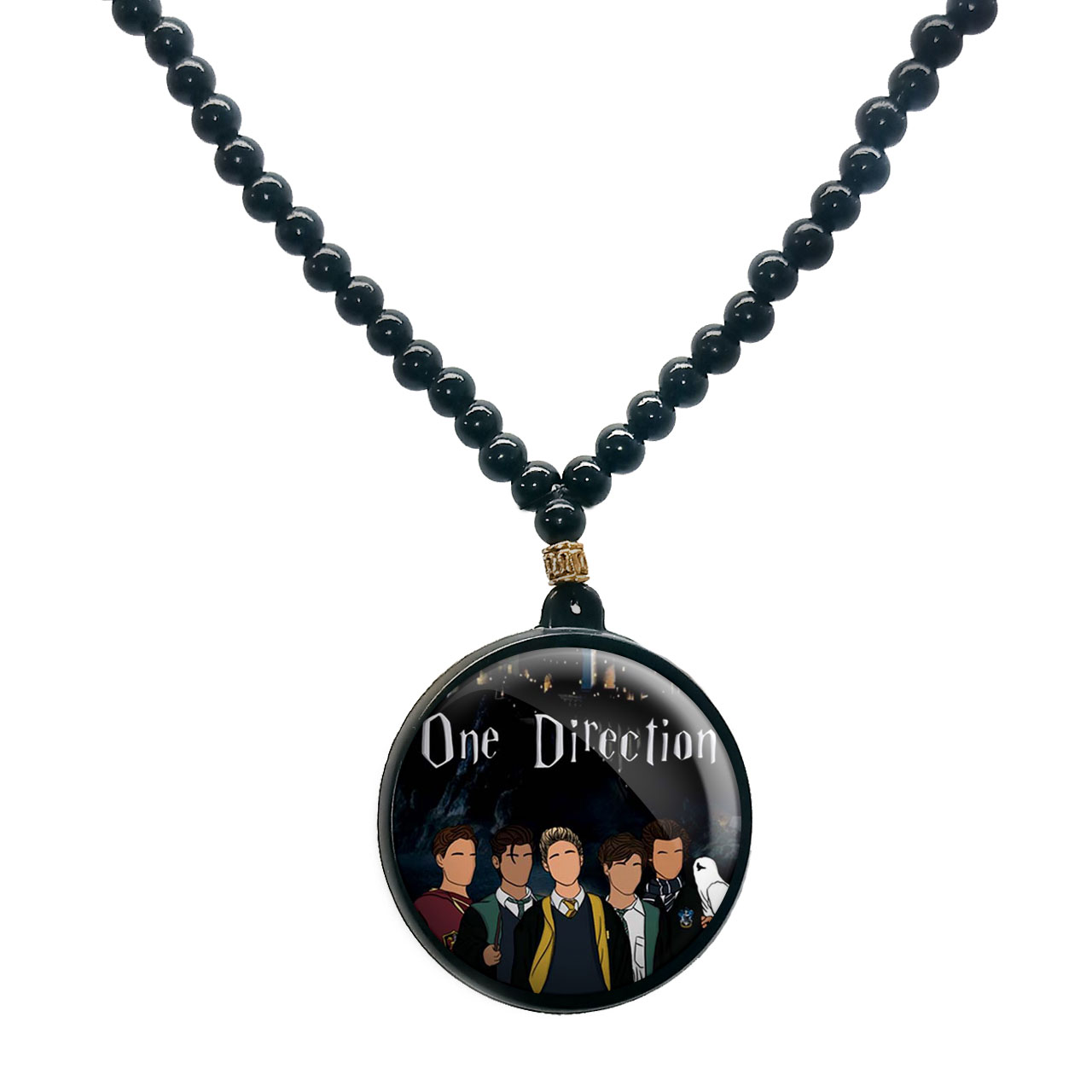 گردنبند پرمانه طرح One Direction کد pmd.13524 مدل دو طرفه