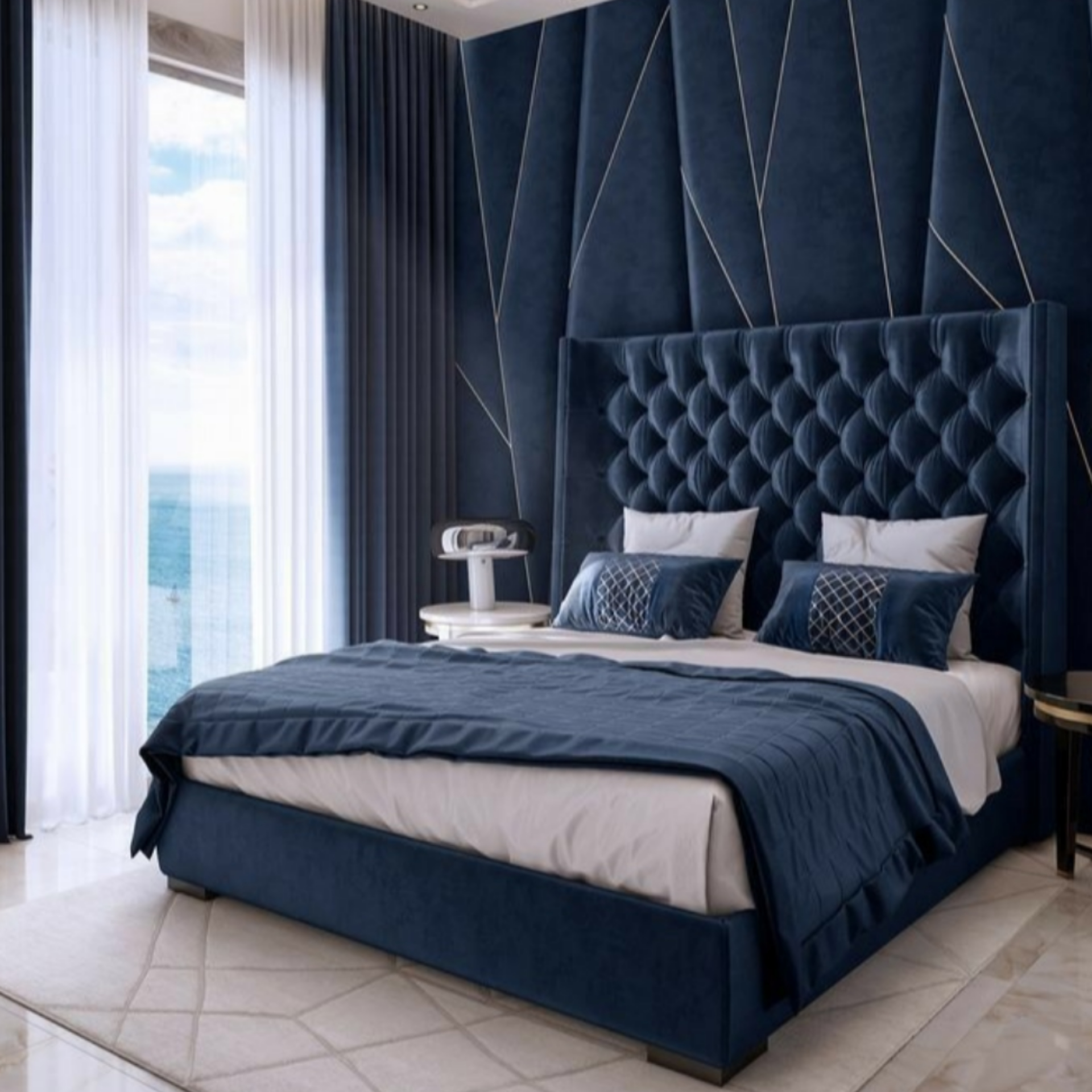 تخت خواب دو نفره مدل آیدیس سایز 160×200 سانتی متر