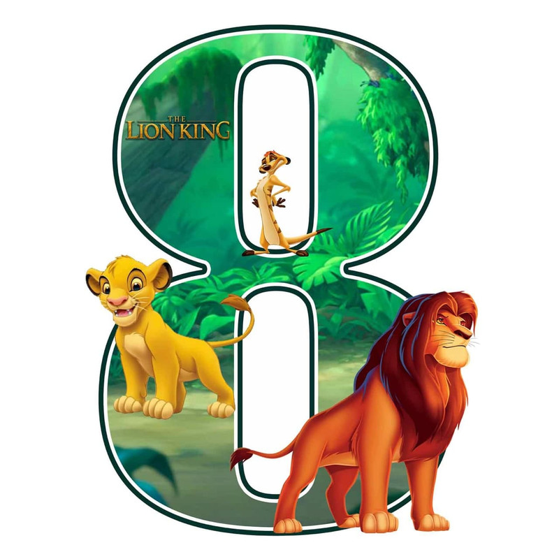 استند رومیزی تولد مدل عدد 8 طرح شیرشاه