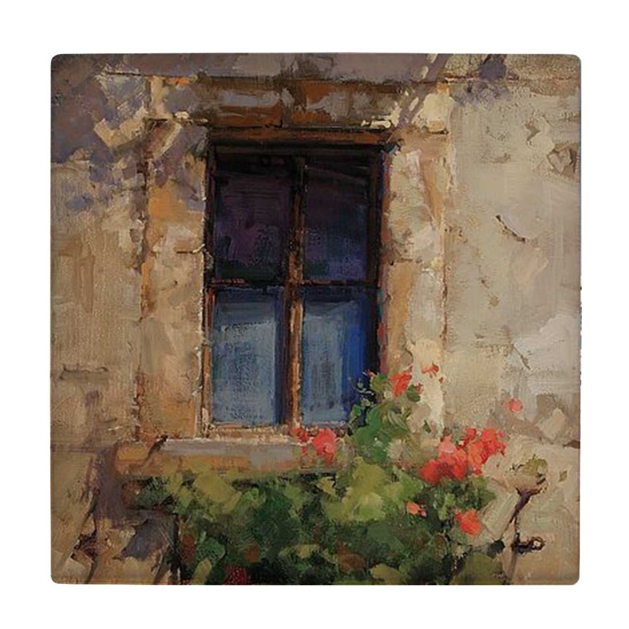 زیر لیوانی طرح بوته گل و پنجره کد 3788824_1796