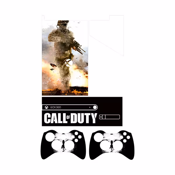 برچسب ایکس باکس 360 سوپر اسلیم توییجین وموییجین مدل Call of Duty 03 مجموعه 5 عددی