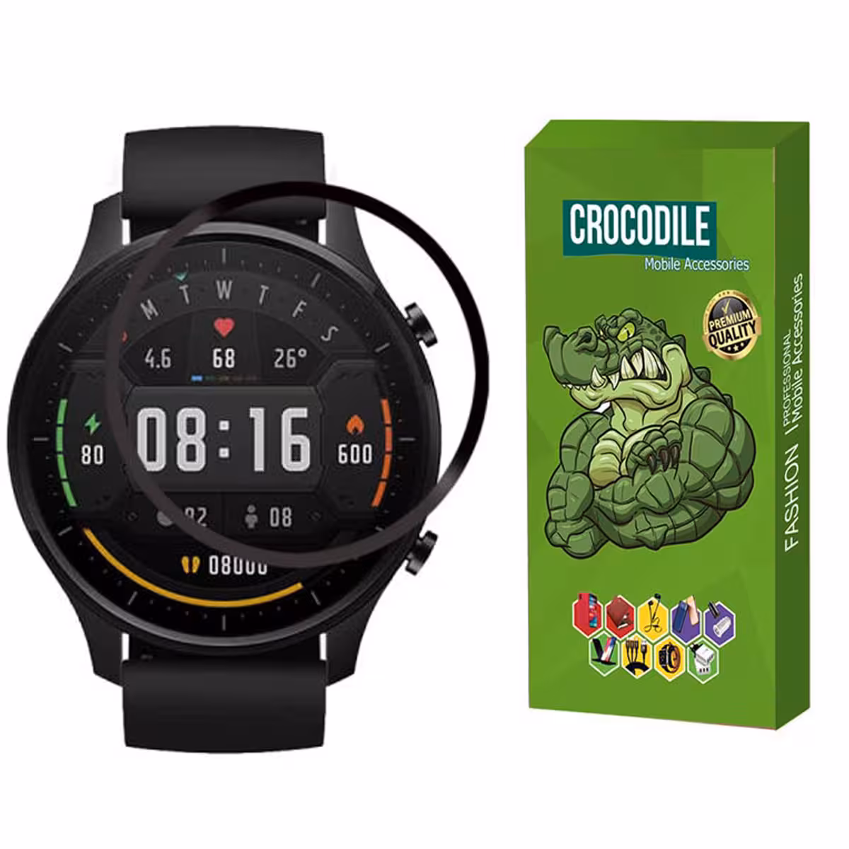 محافظ صفحه نمایش کروکودیل مدل C-PWM مناسب برای ساعت هوشمند شیائومی Mi Watch Color Sport