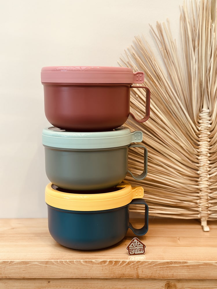 ظرف غذا داخل استیل دسته دار کد001064