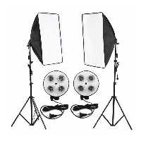 کیت عکاسی از محصول اقتصادی سافت باکس 4 لامپ D-kit11