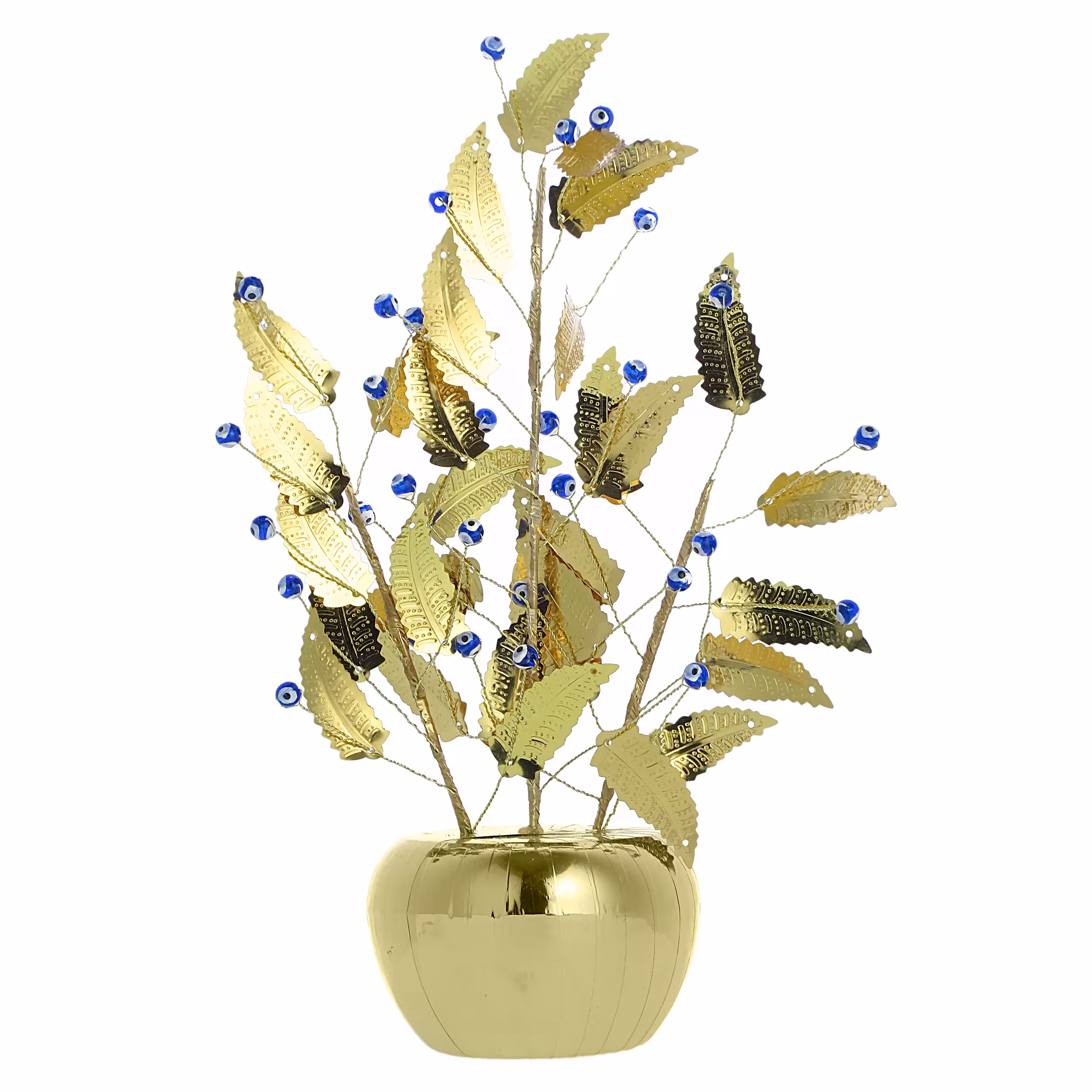 گلدان دکوری مدل تک برگ طرح چشم نظر کد DE-NZ333