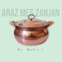 قابلمه مسی(تیانچه شکمی سایز 2 نوین مس زنجان) سه نفره