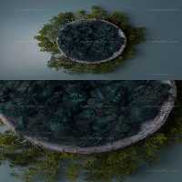 بکگراند عکاسی نوزاد با برگ | گرافیک با طعم تربچه