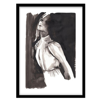 قیمت و خرید تابلو دکوراتیو مدل پرتره آبرنگ مدرن کد 0677