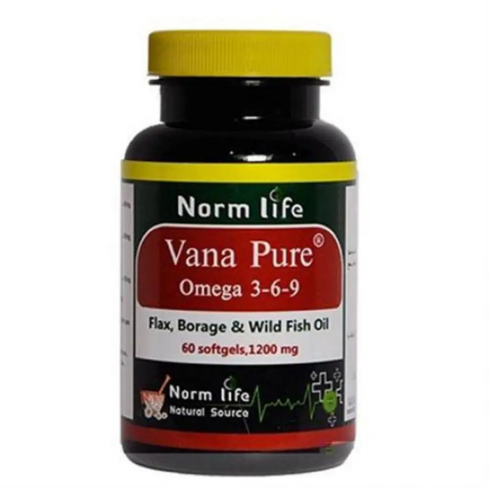 سافت ژل امگا 3 6 9 وانا پیور نورم لایف 60 عددی