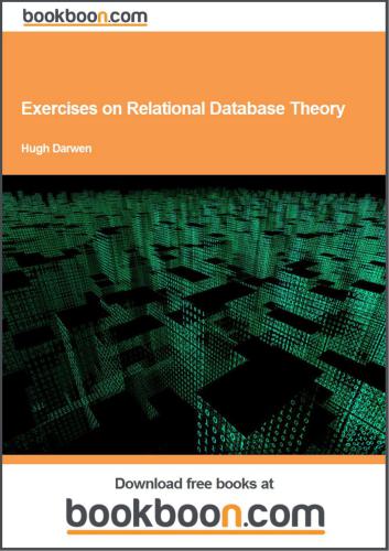 خرید و دانلود نسخه کامل کتاب Exercise Book for An Introduction to Relational Database Theory