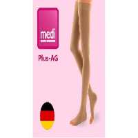 جوراب واریس نازک بیخ ران مدی آلمان Medi Plus Ag - کلاس فشار 2 - رنگ کرم - کد 515