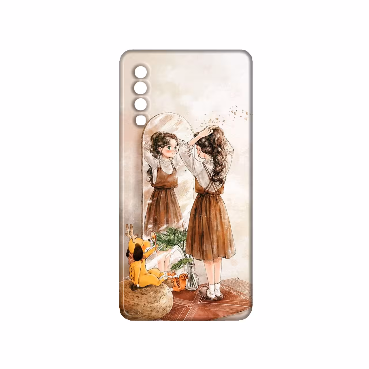 کاور مدل دخترانه کد 185 مناسب برای گوشی موبایل سامسونگ galaxy A50 / A50s / A30s 