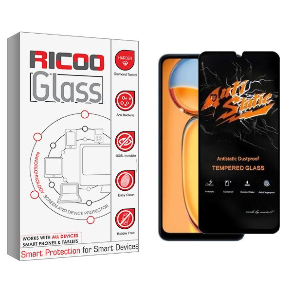 محافظ صفحه نمایش ریکو مدل RiC2 Antistatic مناسب برای گوشی موبایل شیائومی Redmi 13C | کالا برتری