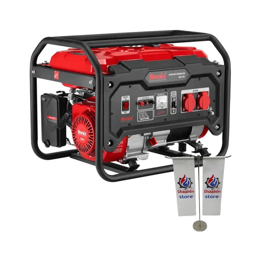 ژنراتور موتور برق بنزینی 4000 وات رونیکس مدل RH-4781