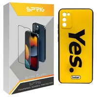   کاور اسپریگ طرح Yes مدل SPCVR مناسب برای گوشی موبایل سامسونگ Galaxy A02s