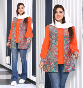 2 تیکه شومیز و سا رافون مدل شیدا