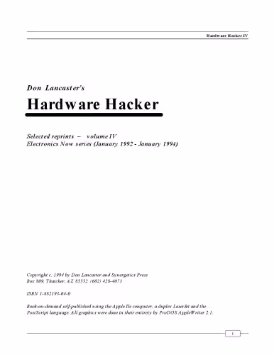 خرید و دانلود نسخه کامل کتاب Hardware hacker. Selected reprints — volume IV