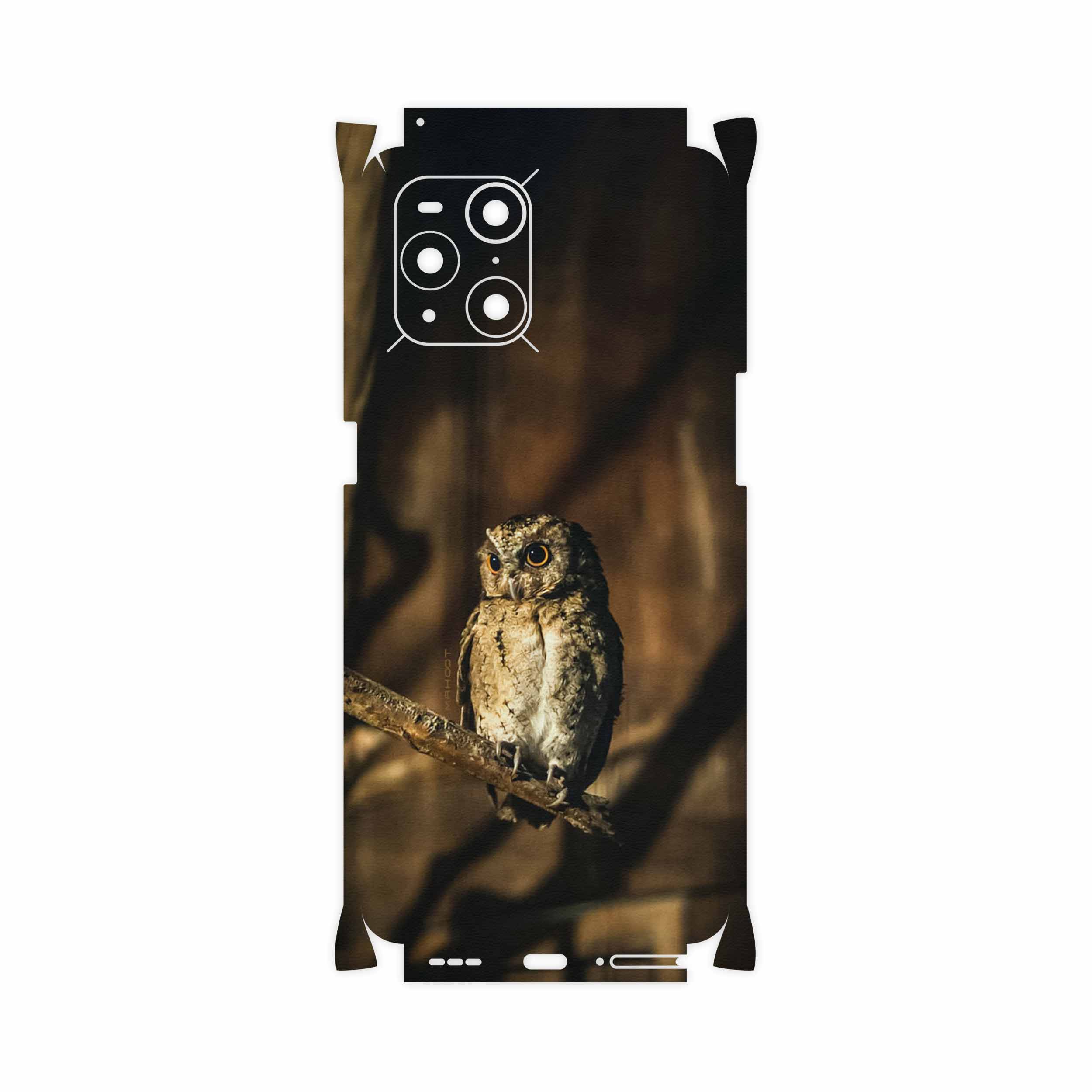 برچسب پوششی ماهوت مدل Owl-FullSkin مناسب برای گوشی موبایل اپو Find X3 Pro