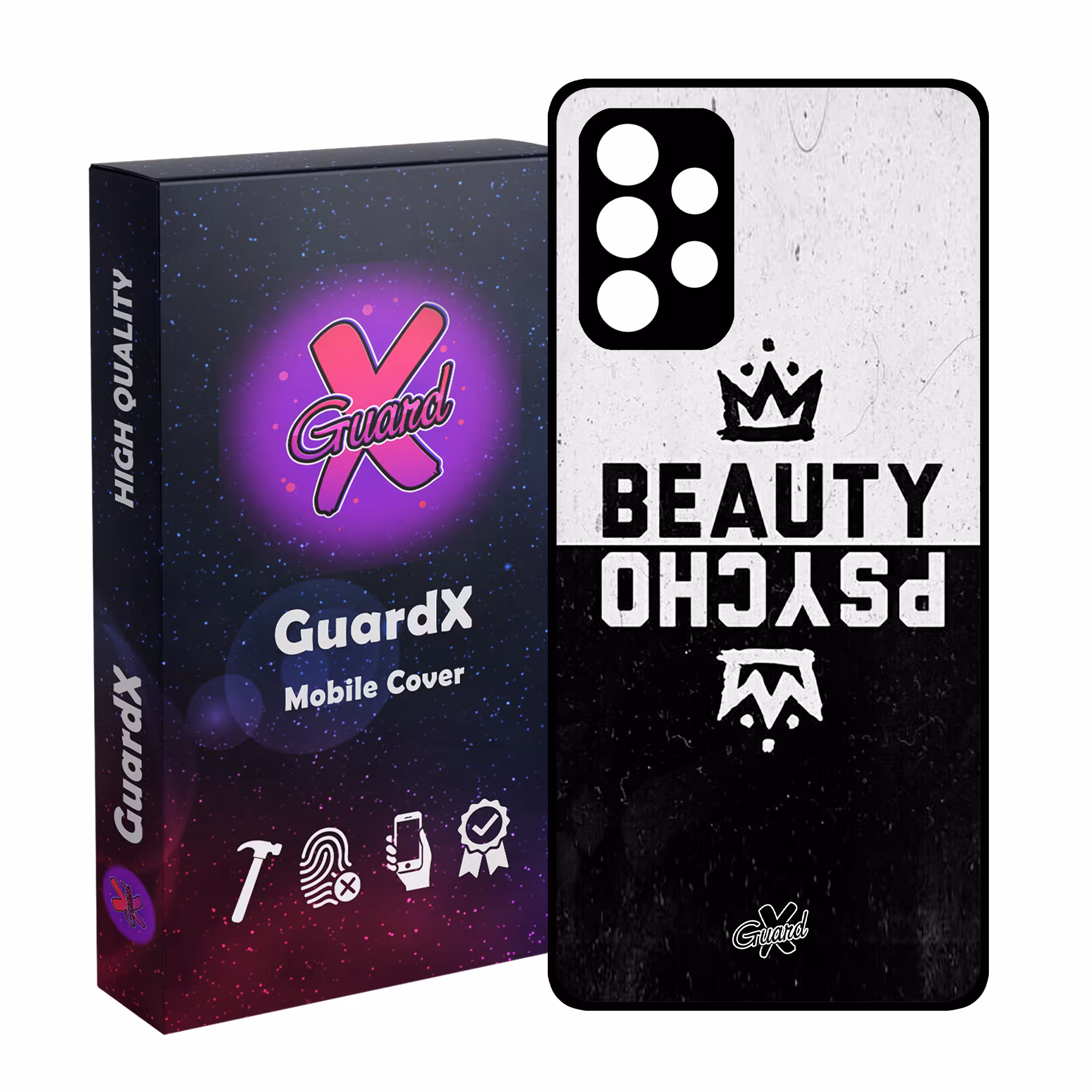 کاور گارد ایکس طرح Beauty Psycho مدل Glass10094 مناسب برای گوشی موبایل سامسونگ Galaxy A32 4G