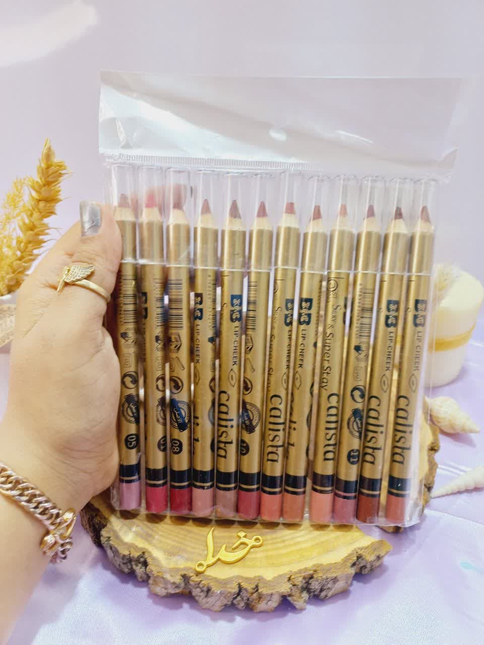 رژ مدادی با کیفیت کالیستا CALISTA پوکه طلایی اصلی