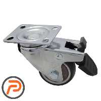 چرخ گردون 50 لوکس قهوه ای کفی ترمز دار