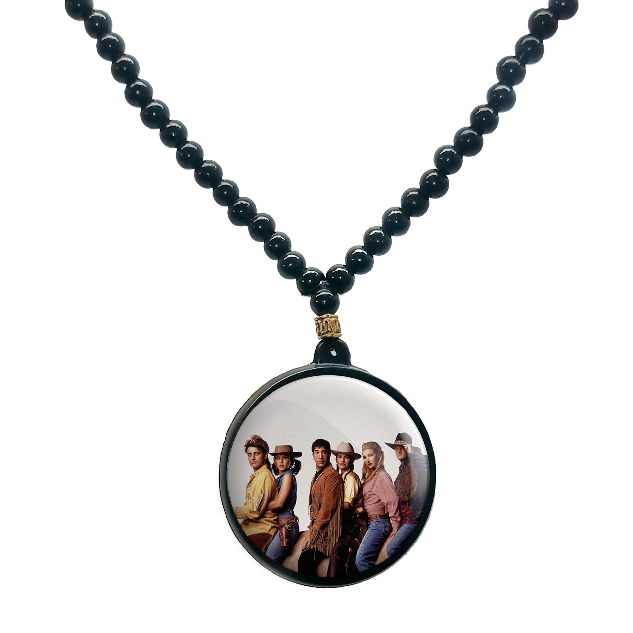 گردنبند پرمانه طرح فرندز کد pmd.18869 مدل دو طرفه