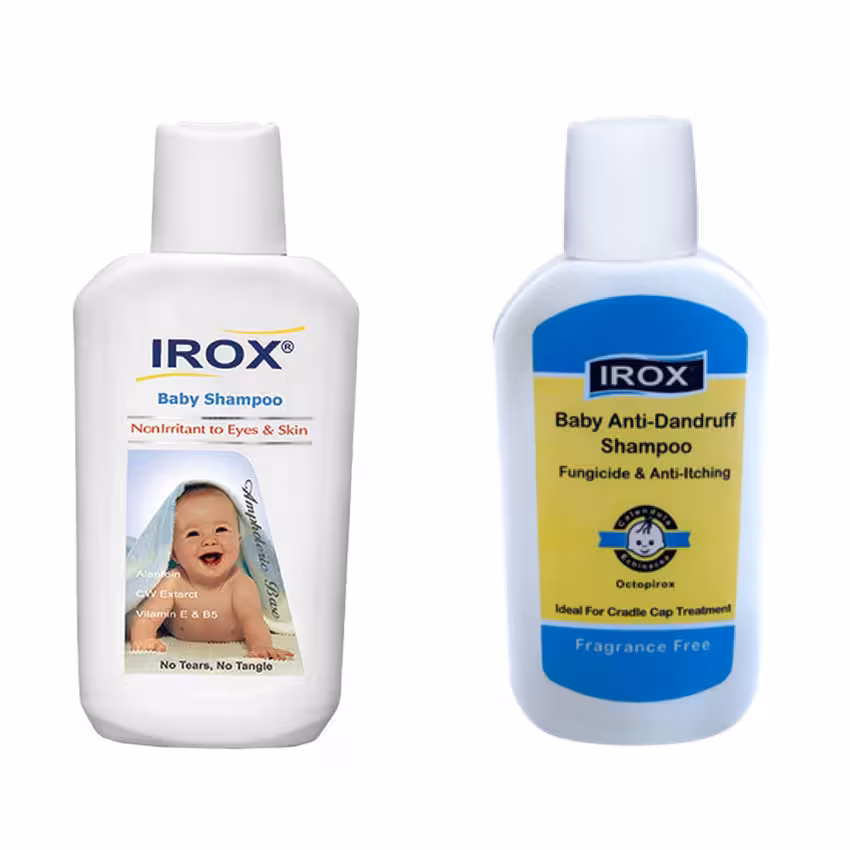 شامپو ضدشوره کودک ایروکس مدل octopirox حجم ۲۰۰ میلی لیتر به همراه شامپو سر کودک