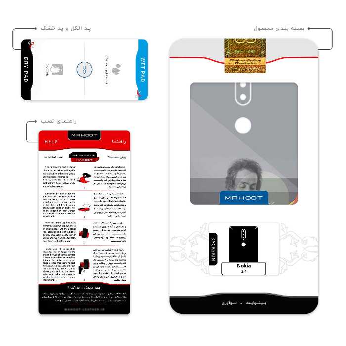 برچسب پوششی ماهوت مدل Sohrab Sepehri مناسب برای گوشی موبایل نوکیا 2.4