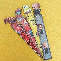 خط کش فانتزی طرح دار چوبی با طرح های پسرانه و جذاب- لوازم التحریر فانتزی