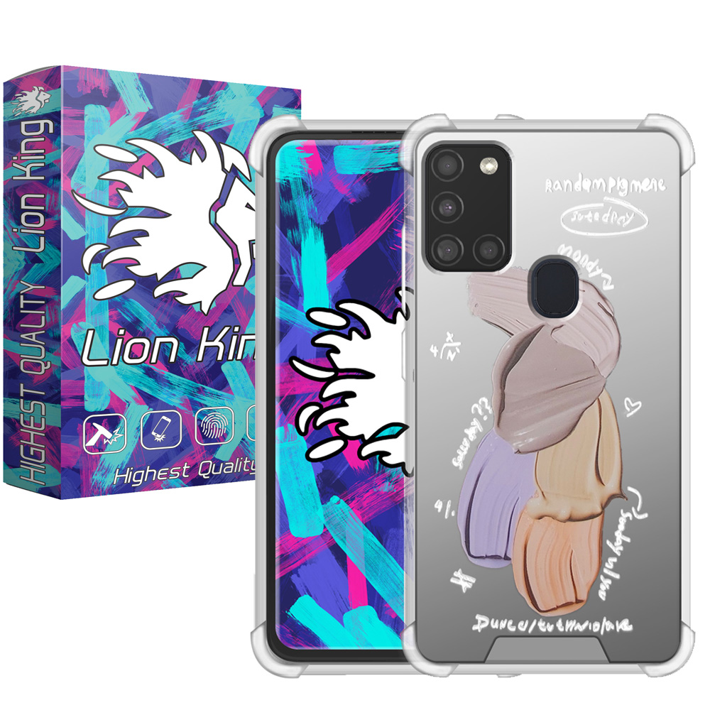   کاور لاین کینگ مدل آینه ایی نشکن طرح گواش مناسب برای گوشی موبایل سامسونگ Galaxy A21s