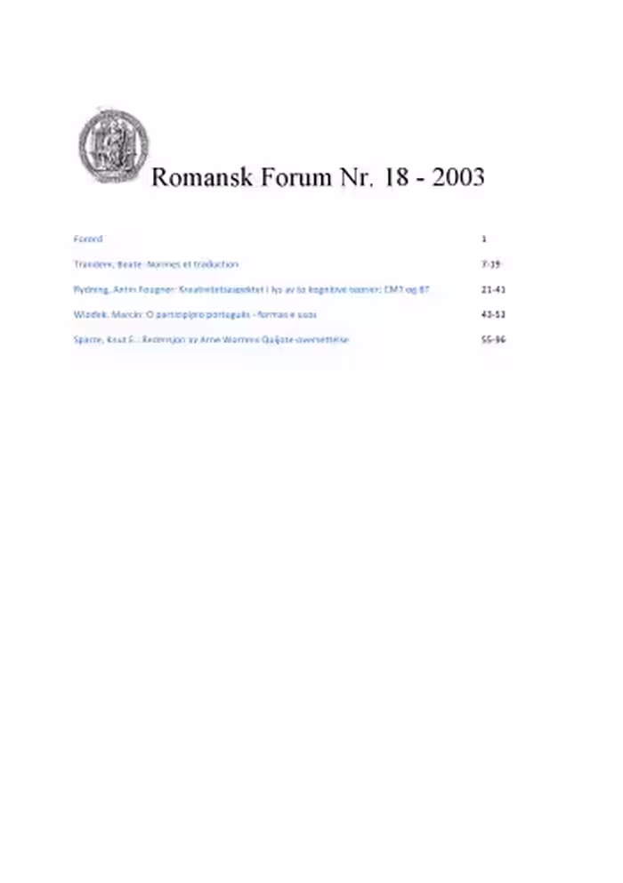 خرید و دانلود نسخه کامل کتاب Romansk forum